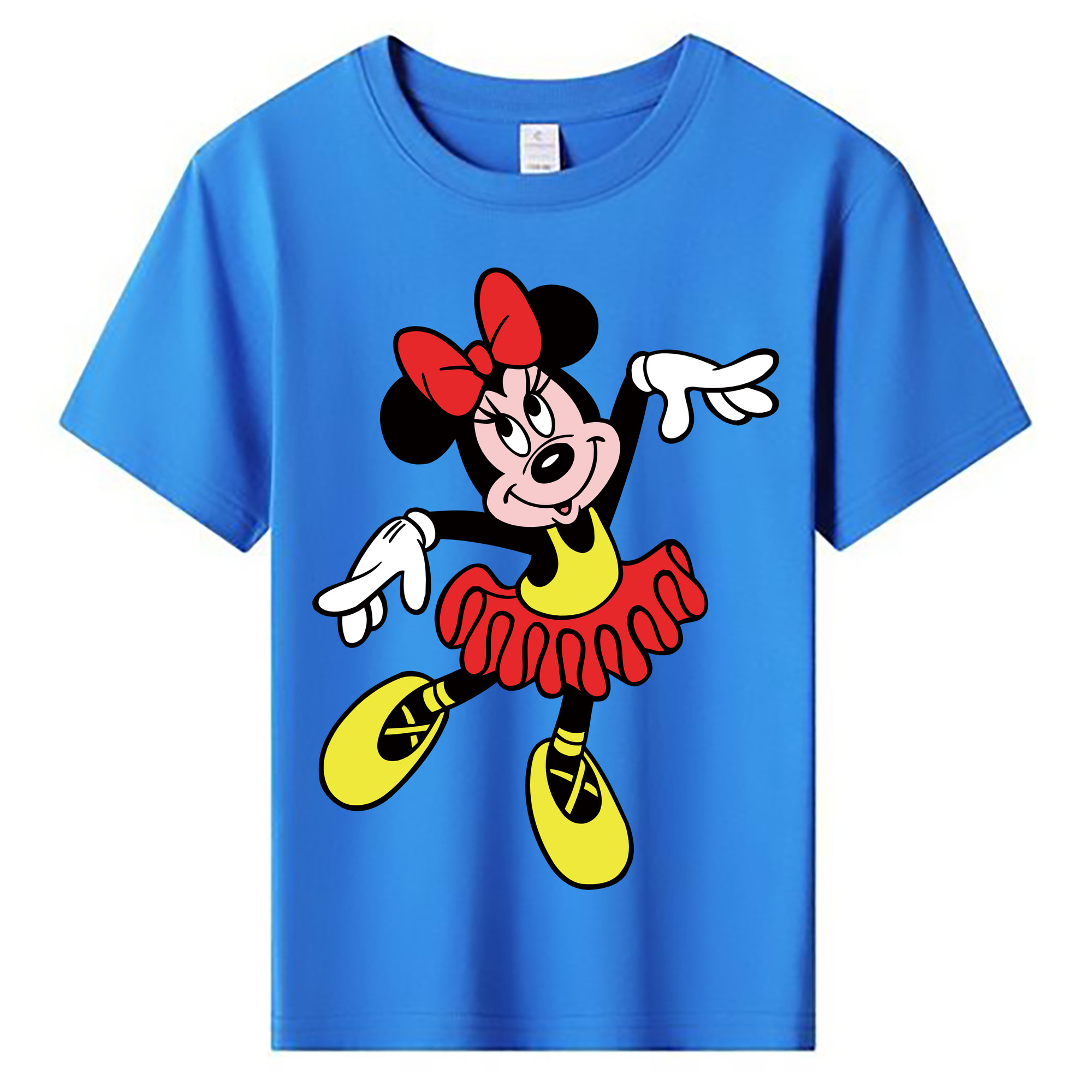 ミッキーマウス Mickey Mouse 綿100％キッズTシャツ（フロントプリント）